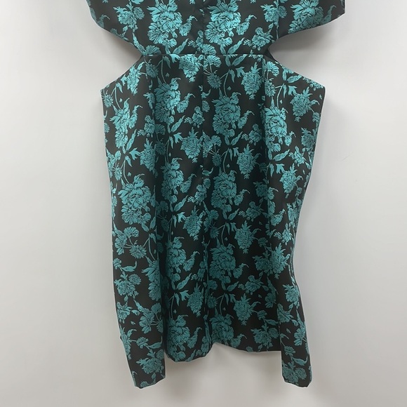 NWT Anthropologie Hutch Floral Jacquard Cut-Out Mini Dress Baroque Blue Black 14 - Picture 9 of 13